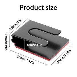 2 Pcs Black Radio Microphone Hanger with Adhesive Back Metal Car Microphone Holder CB Mic Holder Mount Universal Radio Mic Clip Holders for Cars Homes Offices Classrooms 38 x 30 x 10 mm