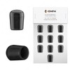 EMFA Caps for Round Tubes 8 mm Black (RAL 9005)