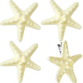 4 Pieces Starfish Hair Clip Mermaid Crown Mermaid Hair Accessories Mermaid Hair Clips Resin Sea Star Hairpins Pretty Beach Hairpin Hair Barrettes Mermaid Accessories for Women Girls(Starfish)