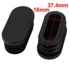 uxcell 40mmx20mm Plastic Non Slip Oval Chair Table Leg Protectors