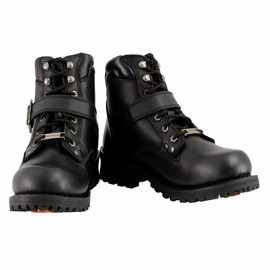 Milwaukee MBM9010-BLK-9.5 Men's 6" Side Buckle Boots (Black, Size 9.5)