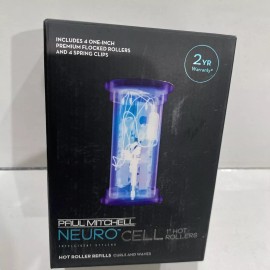 Paul Mitchell Neuro Cell 1" Hot Rollers Set of 4 Rollers & 4 Spring Clips Fast S