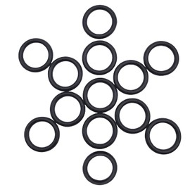 MACHSWON 50 Pcs Nitrile Rubber O-Rings 26mm OD 24mm ID 1mm Width Metric Sealing Washer Round O-Ring Gasket O Rings Seal Grommets Black