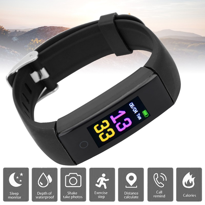 Sports Bracelet Watch Multifunction Pedometer Smartband Healthy Fitness Management USB