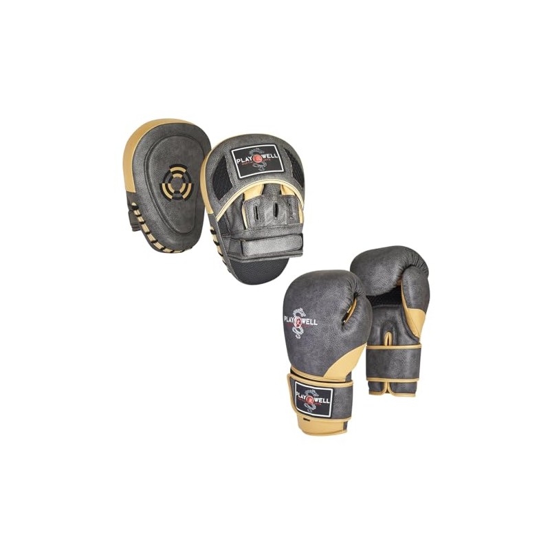 Boxing Gloves & Hook & Jab Pads 12oz Vintage Series