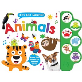 Let’s Get Talking: Animals – Read Along and Learn About Animals, for Toddlers Ages 2+ - 6-Button Sound Book