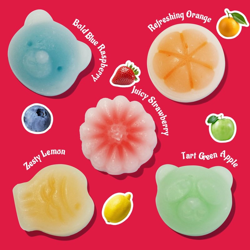 Gummy Glow Wax Candy 12oz Bulk Pack, Retro Chewy Wax
