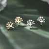 Women's Silver Cubic Zirconia Stud Earrings, Hypoallergenic, Simple Earrings, For
