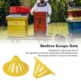 Zerodis Beehive Entrance Exit Cone - Plastic One Way Gate for Beekeeping - Safe, Chemical Free, and Durable Function for Beginner and Experienced Beekeepers