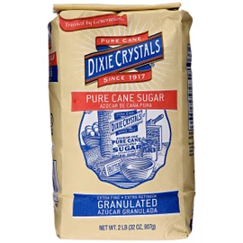 Imperial Sugar Dixie Crystals Extra Fine Granulated Sugar, 2 lb