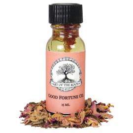 Good Fortune Oil by Art of the Root | Handmade Oil (Sandalwood, Rose, Vanilla) | Metaphysical, Wiccan, Pagan, & Magick | Aromatherapy, Abundance, Luck, Prosperity Rituals