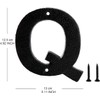 Iron Letters - Door Letter Q
