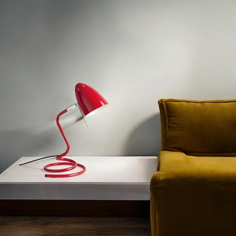 Table Desk Light Lamp SWING Red Height 38cm Socket E27