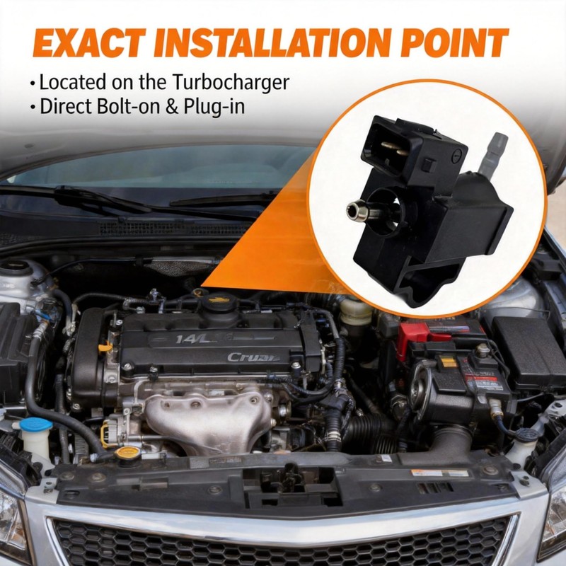 Turbocharger Intercooler Bypass Valve Solenoid Compatible with Buick Encore 2013-2021,