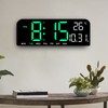 Digital Alarm Clock Large LED Display Desk Wall Clock with