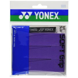 YONEX AC1363 Tennis Grip Tape, Wet Super Soft Grip, Wet Soft, Cushioning, Dark Purple (240)