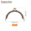 sourcing map 5 Pcs Metal Purse Frame, 10.5cm/4.1" Retro Arch