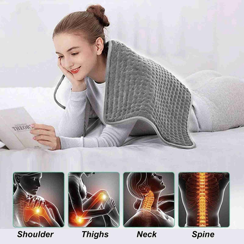 Electric Heating Pad Home Adjustable Neck Shoulder Soreness Relief Heated