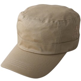 Avirex Custom-made Numbering Embroidered Military Work Cap, 2 Sizes, XL, Large Size, Deep, Men's, Big Size, 24.4 inches (62 cm), Golf Cap, (01) Beige x Beige