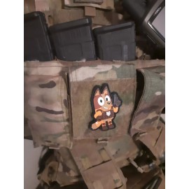 Bluey Moral Tactical Patch PVC Hook/Loop GBRS FOG SUPDEF MILITARY Airsoft Police