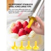 Professional Aluminum Cookie Press Set with 20 Discs & 4