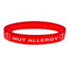 Goods For Giving Nut Allergy ID Bracelet Wristband - Red