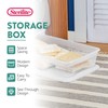 Sterilite 12-Pack 41 Quart Storage Box, Stackable Clear Plastic Bins