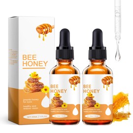 Honey Eye Serum, Hydrating Under-Eye Essence for Moisturizing, Gentle Daily Eye Skin Care Serum(2PCS)