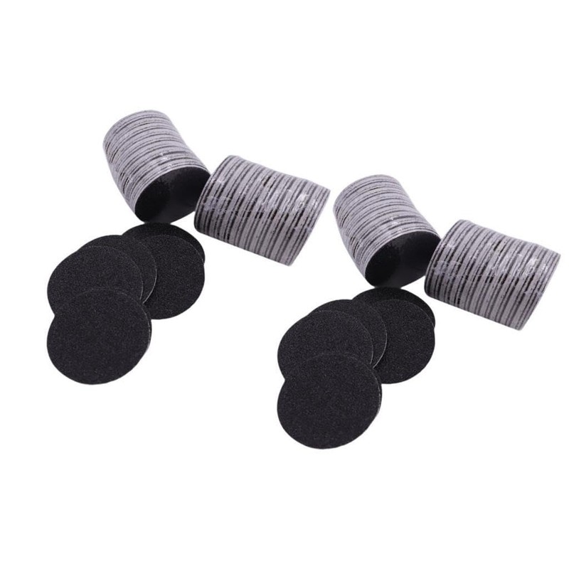 Milageto 120Pcs Replaceable Sand Paper Discs Sanding Pads Practical Feet