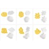 1Pc White Plastic Biscuit Mold Cat Shaped Cookie Embossing Moulds