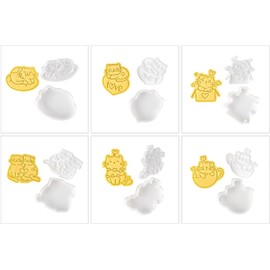 1Pc White Plastic Biscuit Mold Cat Shaped Cookie Embossing Moulds Cookie Cutters Baking Gadget Baking Accessories Cartoon Cat Cookie Stamps,Small in Size,Cookie Cutters,Baking Tools and Accessories