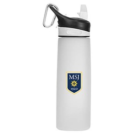 College of Mount St Joseph Tritan Plastic Frosted Sport Water Bottle, Design-2 - White