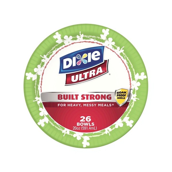 Dixie Ultra Disposable Bowls, 26 Count (Pack of 4)