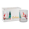 Culver Holiday Decorated Frosted Double Old Fashioned Tumbler Glasses, 13.5-Ounce,