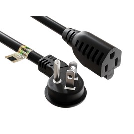 Cable Leader Ultra Low Profile Power Extension Cord (NEMA 5-15P to NEMA 5-15R) 3 ft