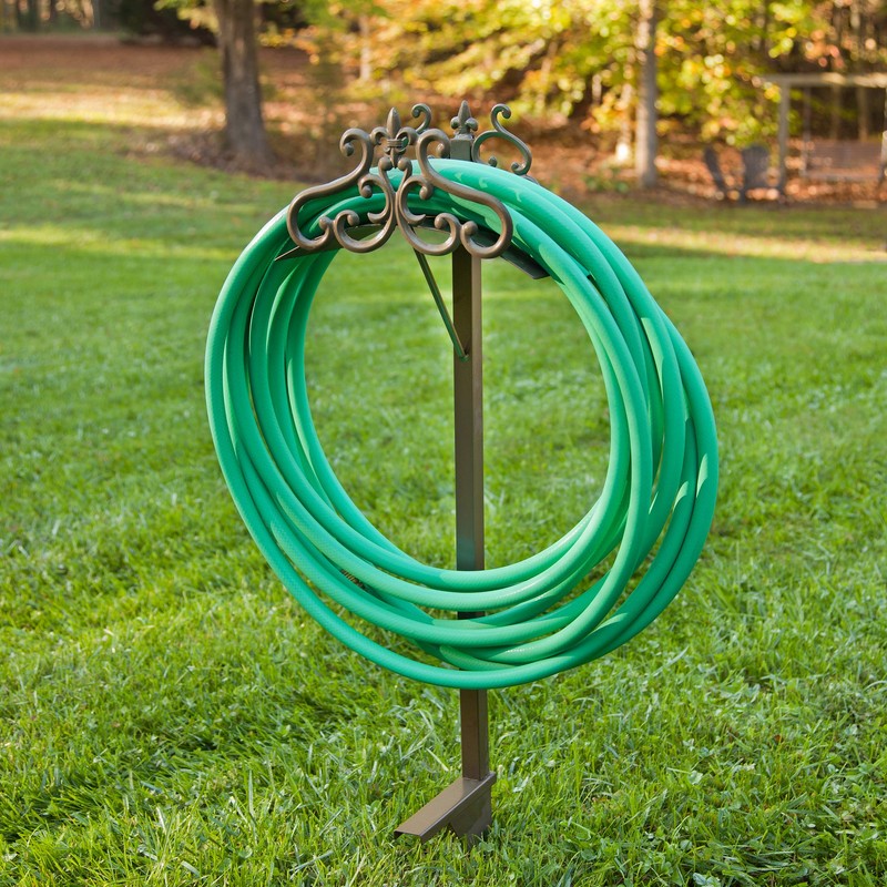 Liberty Garden 649-KD Hyde Park Decorative Metal Garden Hose Stand,