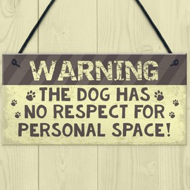 RED OCEAN Dog Sign For Home Beware Of The Dog Sign Funny Dog Gift Funny Pet Sign For Home