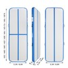 FBSPORT 10ft Inflatable Air Gymnastics Mat Training Mats 4 inches