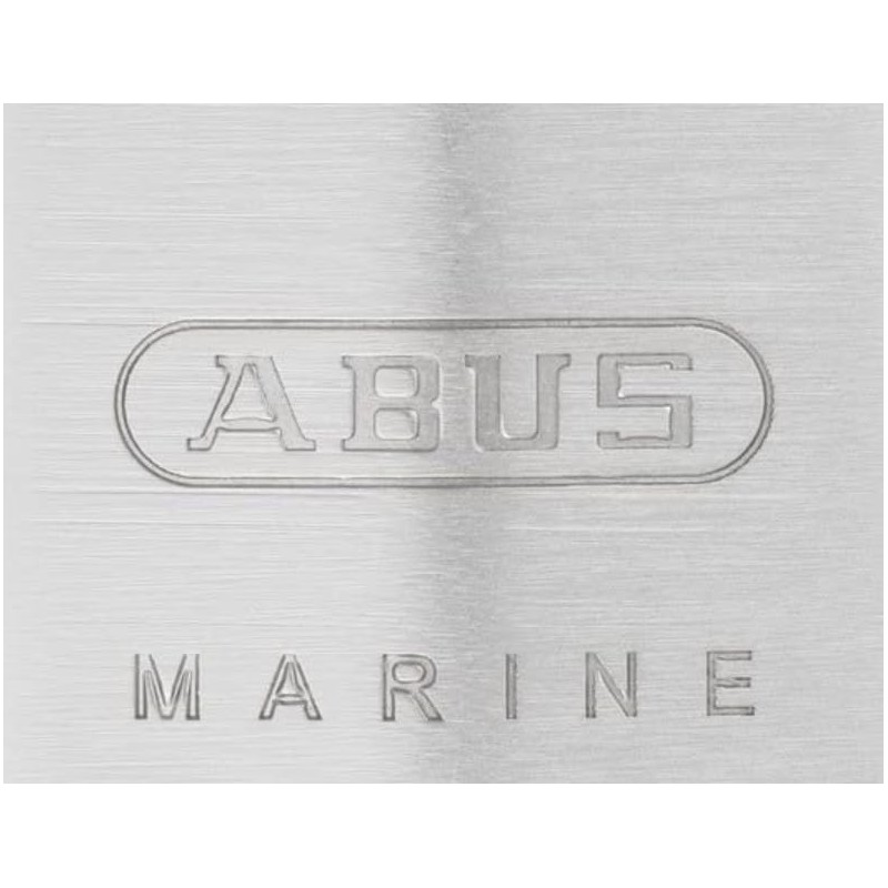 ABUS 28636 Stainless Steel Shackle Brass Padlock with 7341 Reversible