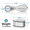 JARLINK 40X Jewelers Loupe Magnifier with Metal Construction, LED/UV Illuminated