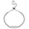 Karisma ladies Silver 925 eternity Bracelet Infinity 32 Zirconia Stones
