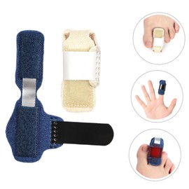 KOMBIUDA 2pcs Toe Straighteners Comfortable Toe Splints Reusable Support for Daily Use and Guards and Sprains Easy to Wear