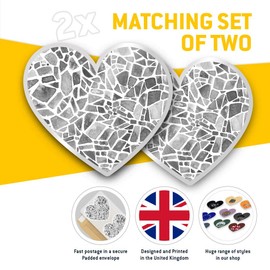 2 x Heart Vinyl Stickers 7.5 cm - Binary Code Concept Computer Hacking 37331