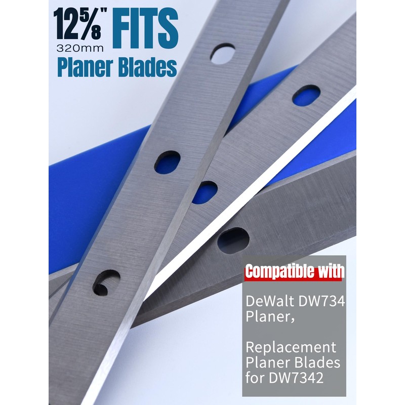 12-1/2 Inch Planer Blades Compatible with DeWalt DW734 Benchtop Planer,