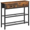 HOOBRO 29.5" Narrow Console Table with 2 Fabric Drawers, Sofa