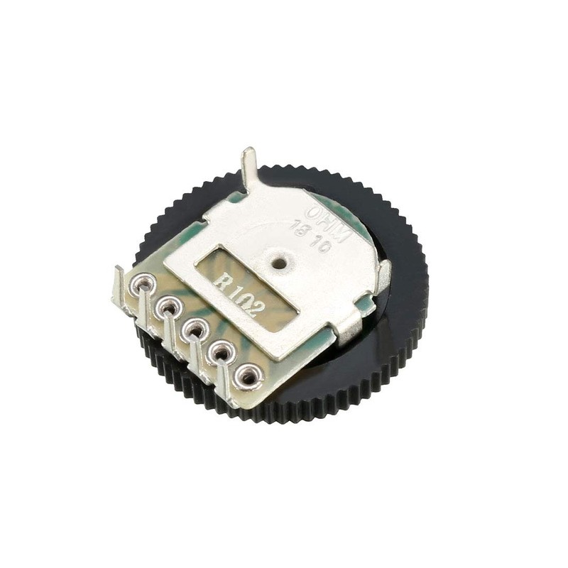 uxcell 1K Ohm Dial Wheel Potentiometer for Stereo Volume Control