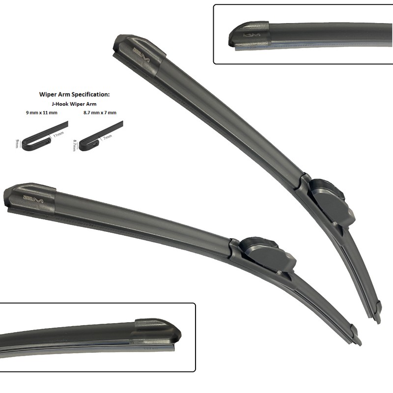 2MPLASTIC Front and Rear Windshield Wiper Blade For Toyota Venza