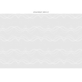 Windowpix 18 x 12 White Retro Scrawls Pattern Frosted Window Film Privacy Static Cling Film UV Filtering Energy Saving