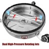 Biswing 15" Pressure Washer Stainless Steel Surface Cleaner with 3