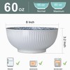 Zscera 60 oz Large Soup Bowls, 8 Inch Large Pho